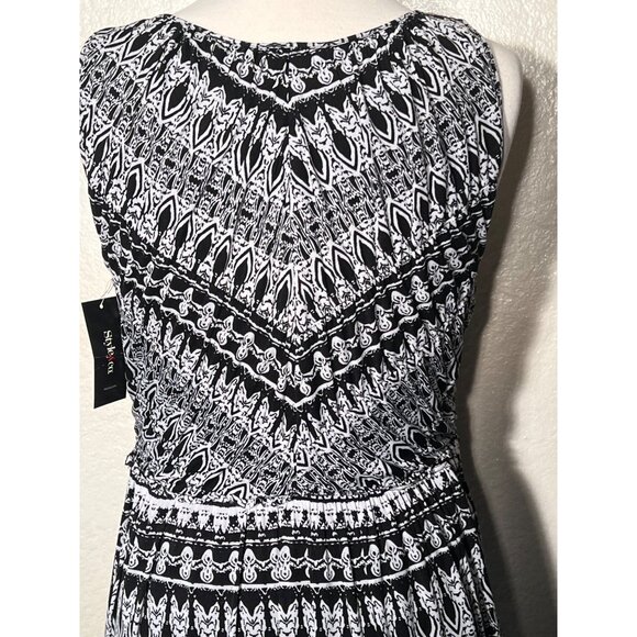 NWT Style & Co Dress Womens Large Y2K Babydoll Midi Beach Boho  Festival - Picture 16 of 16